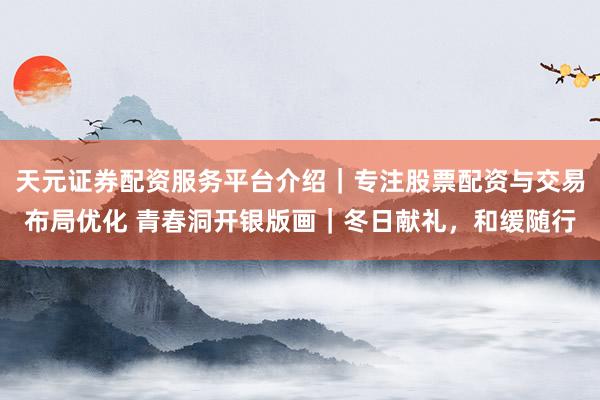 天元证券配资服务平台介绍｜专注股票配资与交易布局优化 青春洞开银版画｜冬日献礼，和缓随行