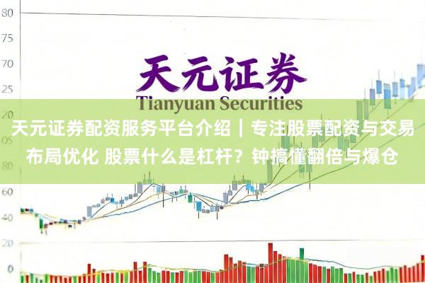 天元证券配资服务平台介绍｜专注股票配资与交易布局优化 股票什么是杠杆？钟搞懂翻倍与爆仓